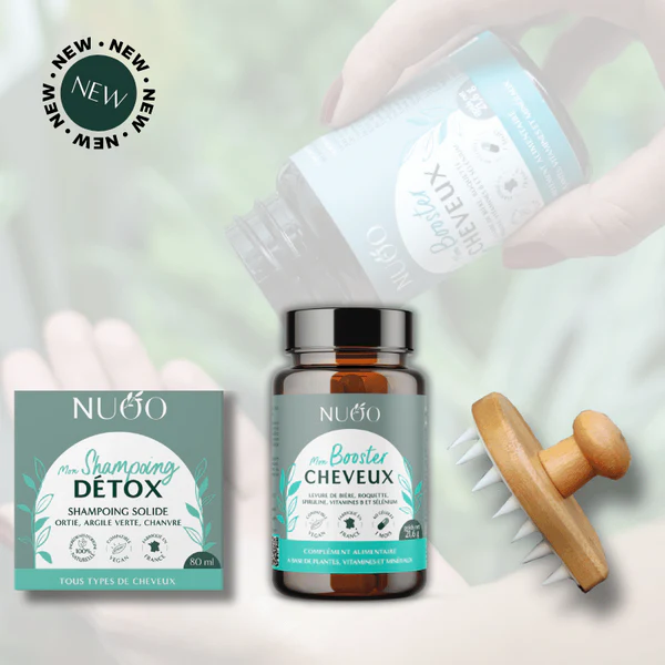Nuoo Pack Cheveux Forts 80 ML et 60 gélules