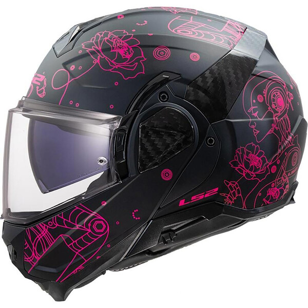 LS2 - Casque FF910 Advant II Sophia Noir / Rose / Mat