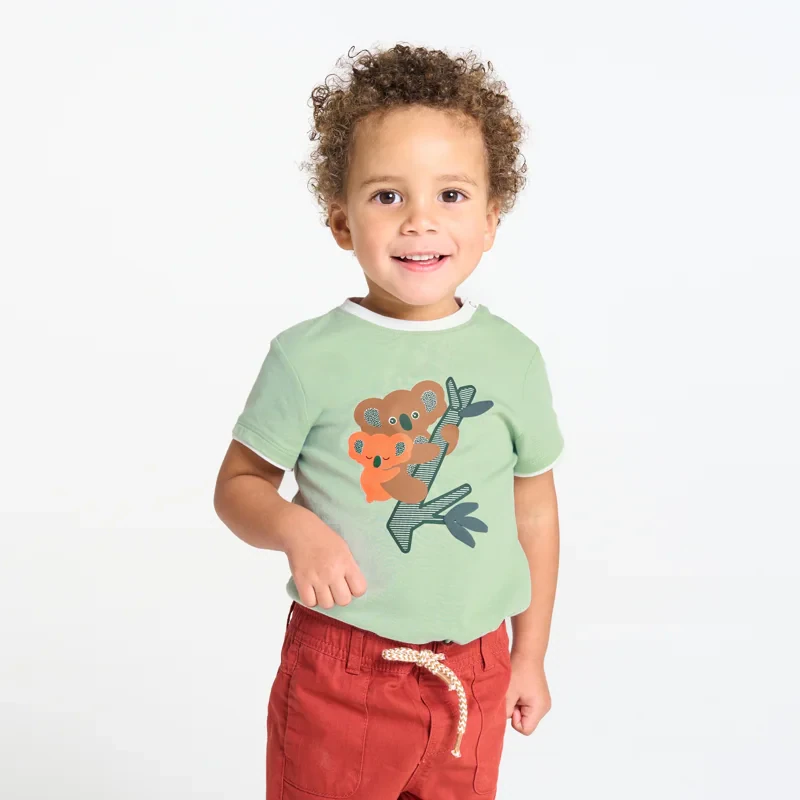 T-shirt koalas vert bébé garçon Vert