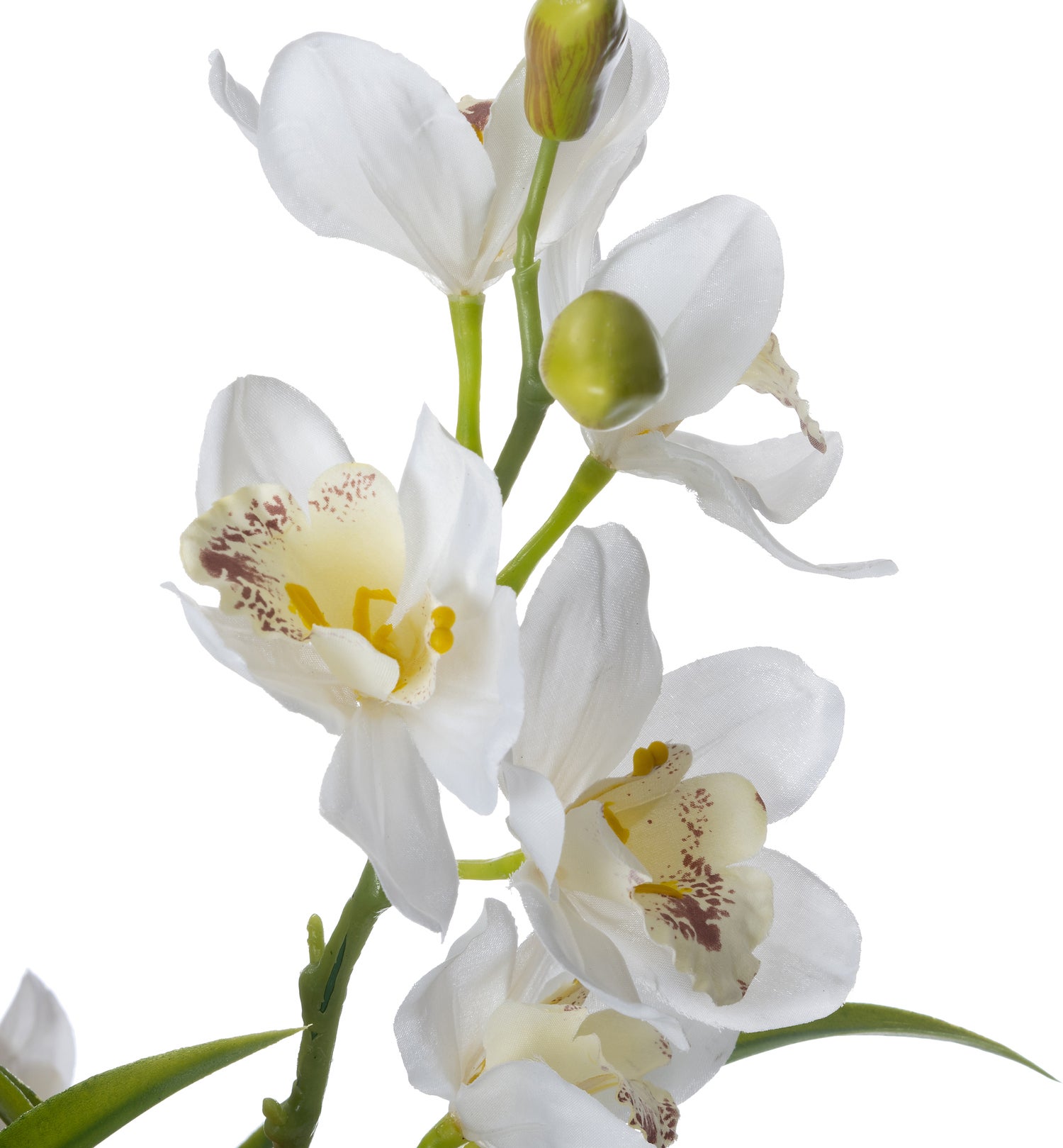 Intratuin kunstplant Bamboe-orchidee wit 45 x 45 x 90 cm