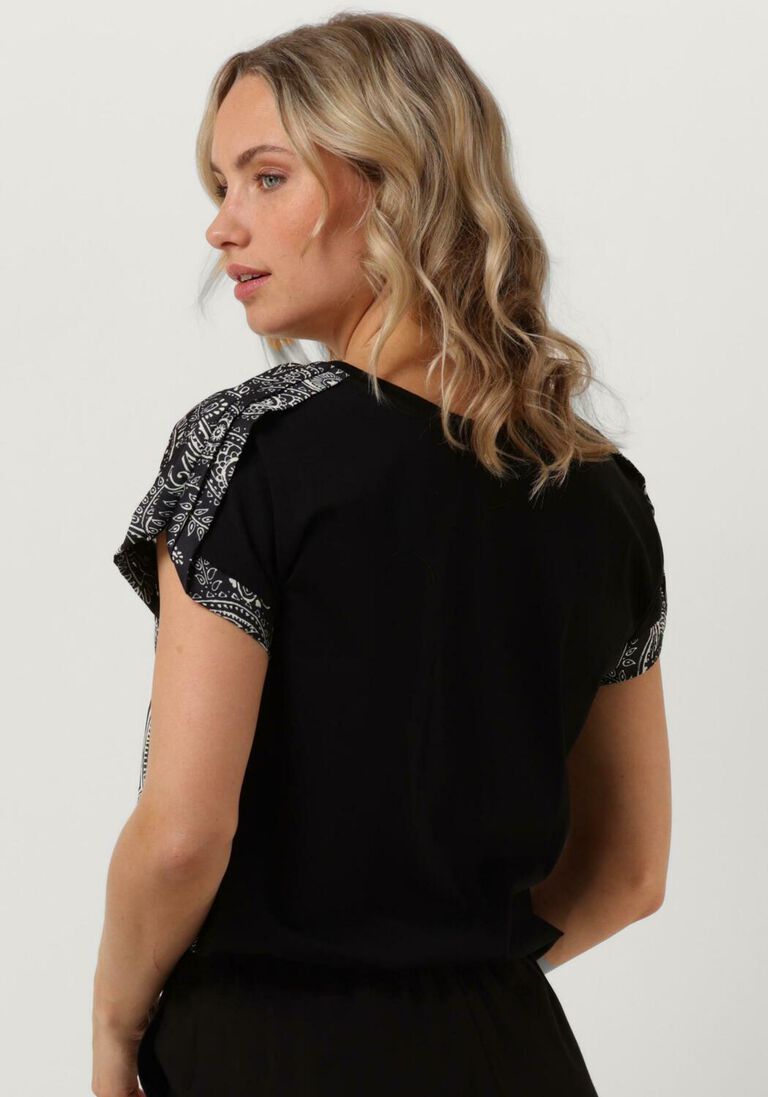 LIU JO zwarte liu jo t-shirt jersey raso t-shirt