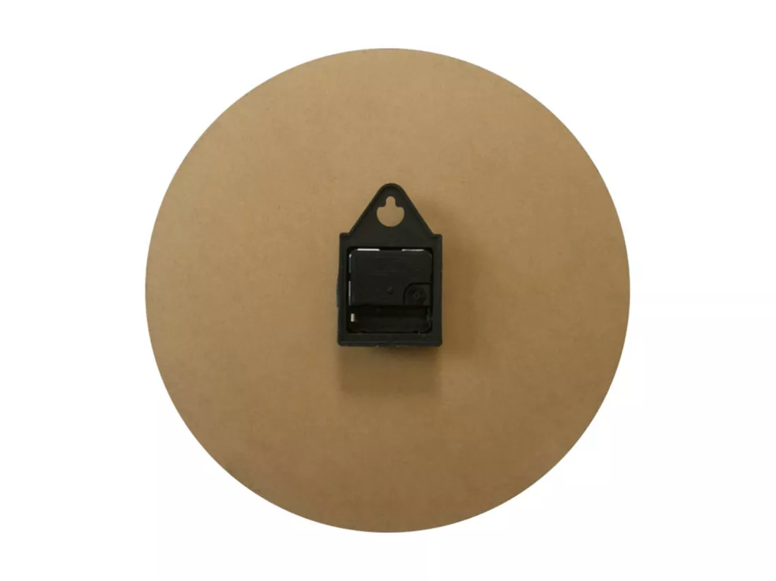 Horloge Murale Horloges Modernes Gris Rond Mdf Hall 33,8x33,8x4