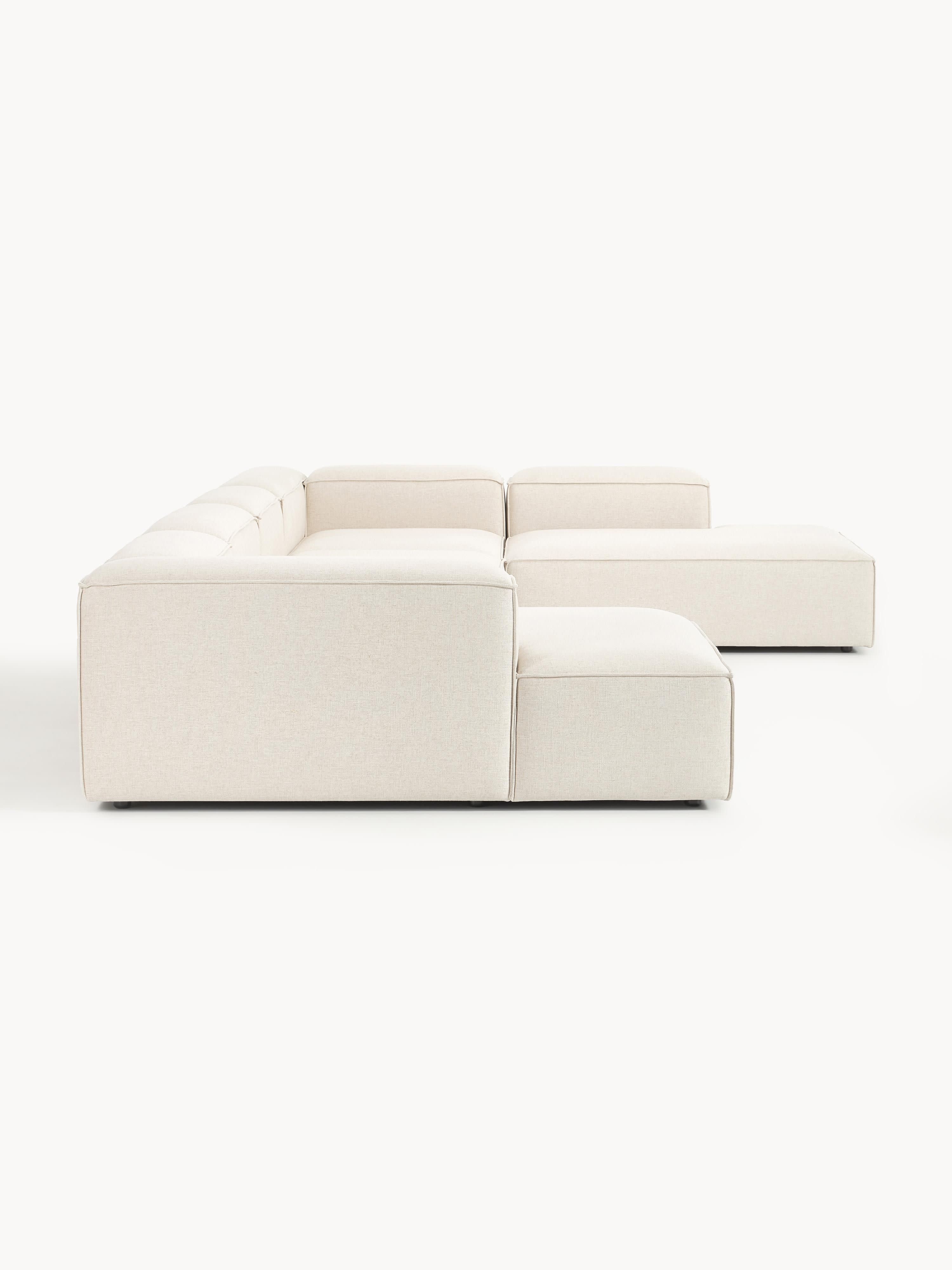 Modulaire U-bank Lennon van linnenmix