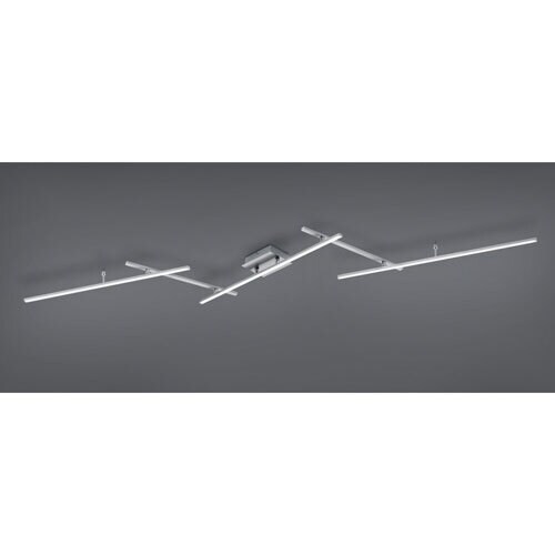 TRIO LED Deckenlampe ARVIN 245 cm nickelfarbig