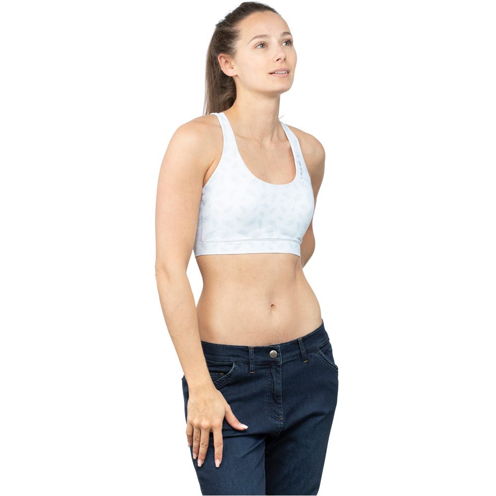 Chillaz Feather Ornament Sport-BH Damen light grey melange