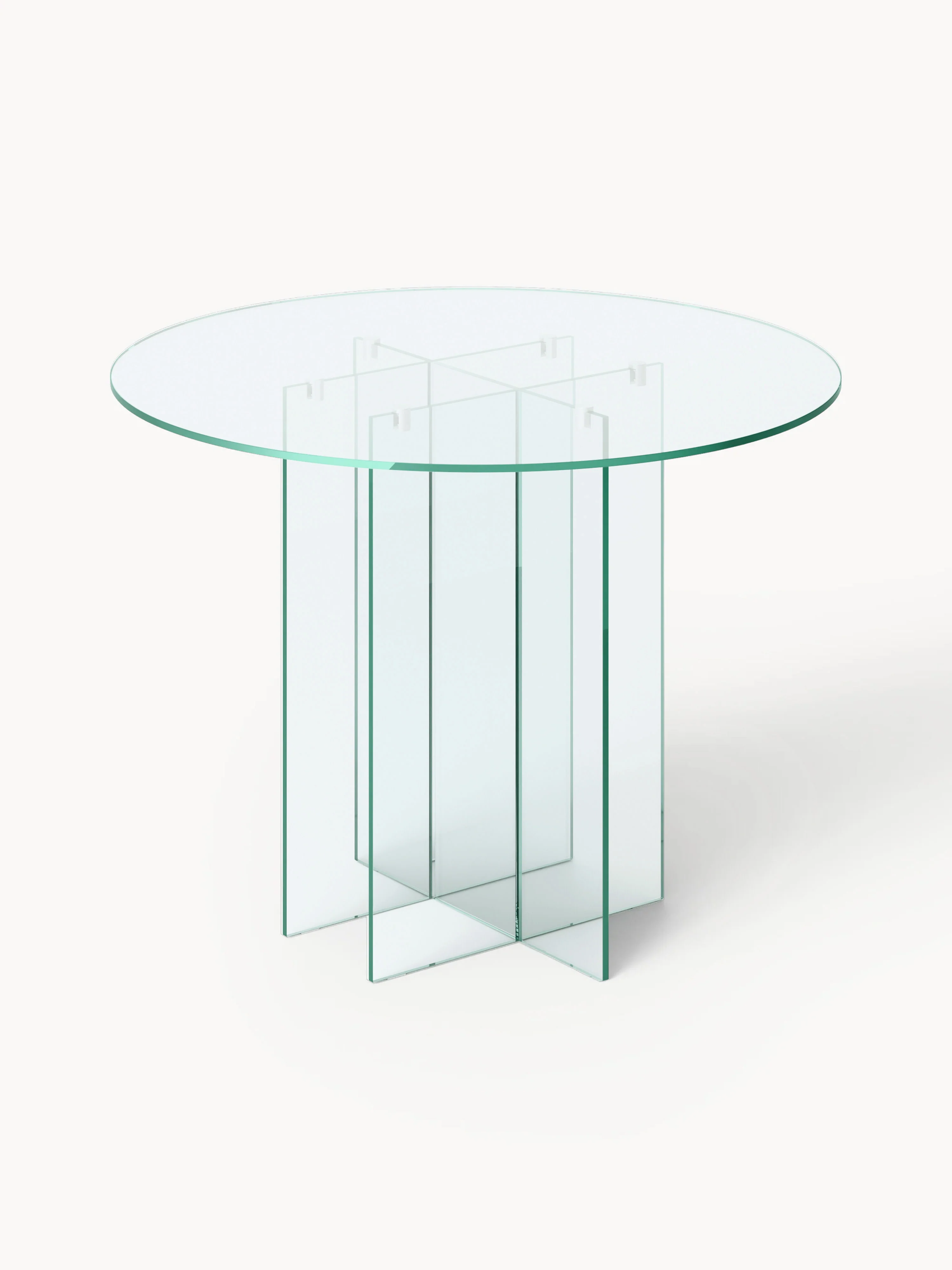 Ronde glazen eettafel Anouk, in verschillende formaten