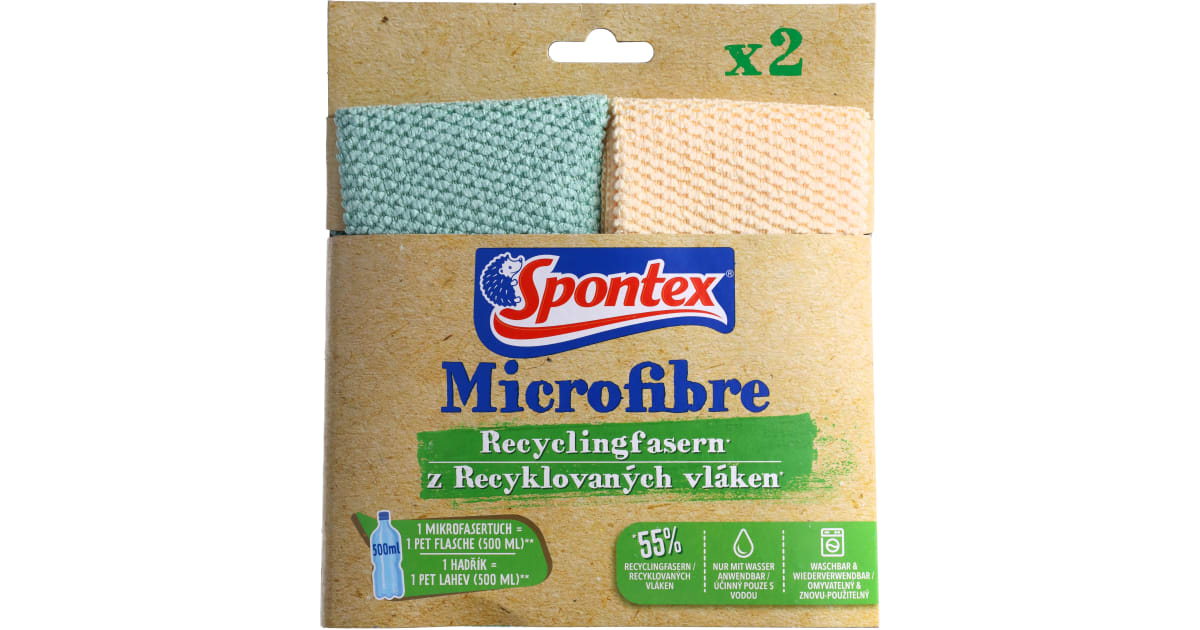 Spontex Microtuch Recylced 2er-Packung