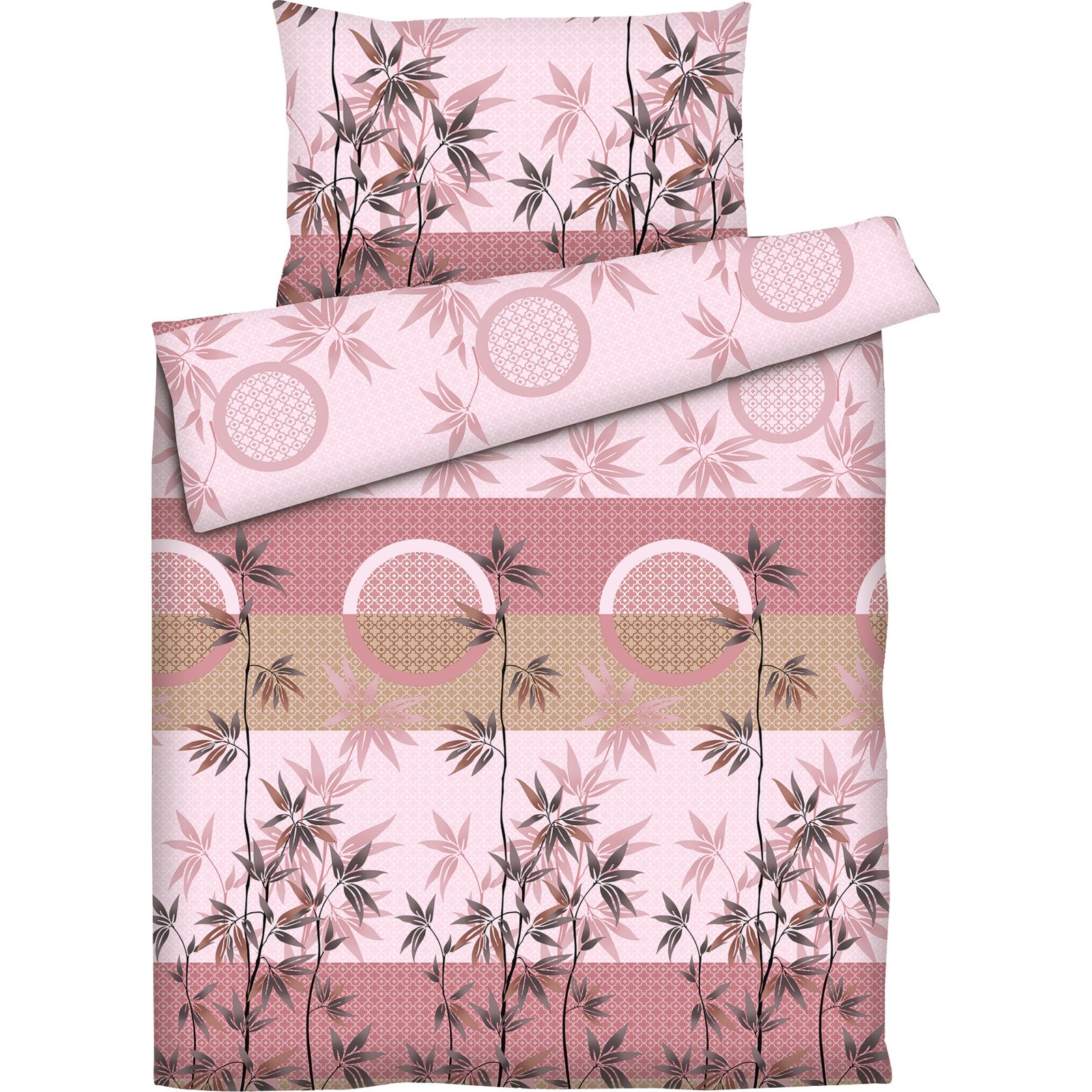 Bettwäsche Satin rosa 50x70 Kissenbezug