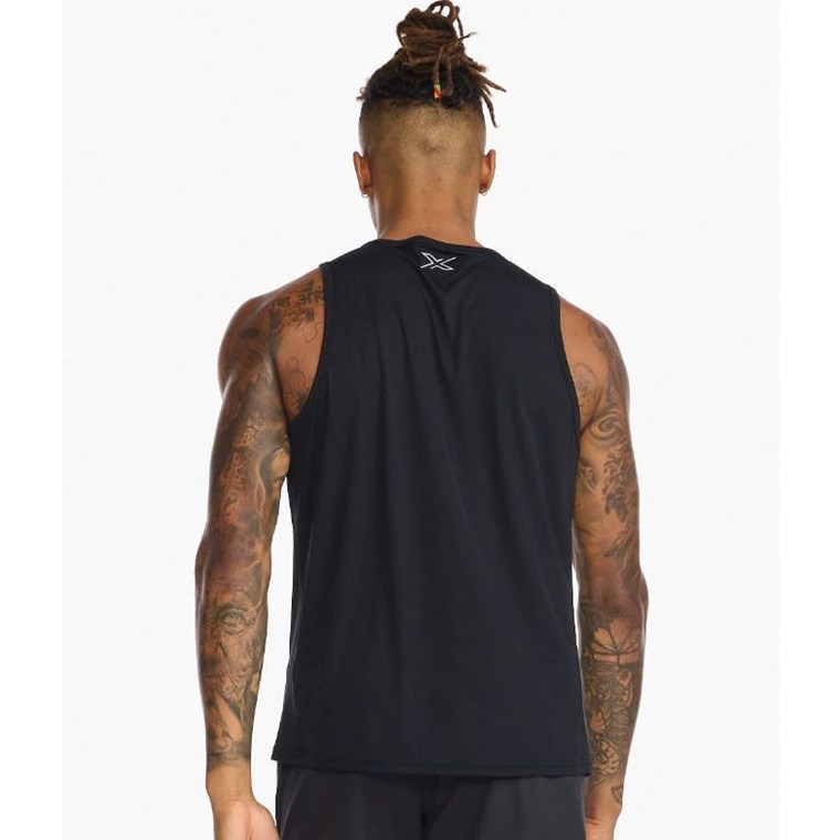 2XU Aero Tank Black/Silver Reflective