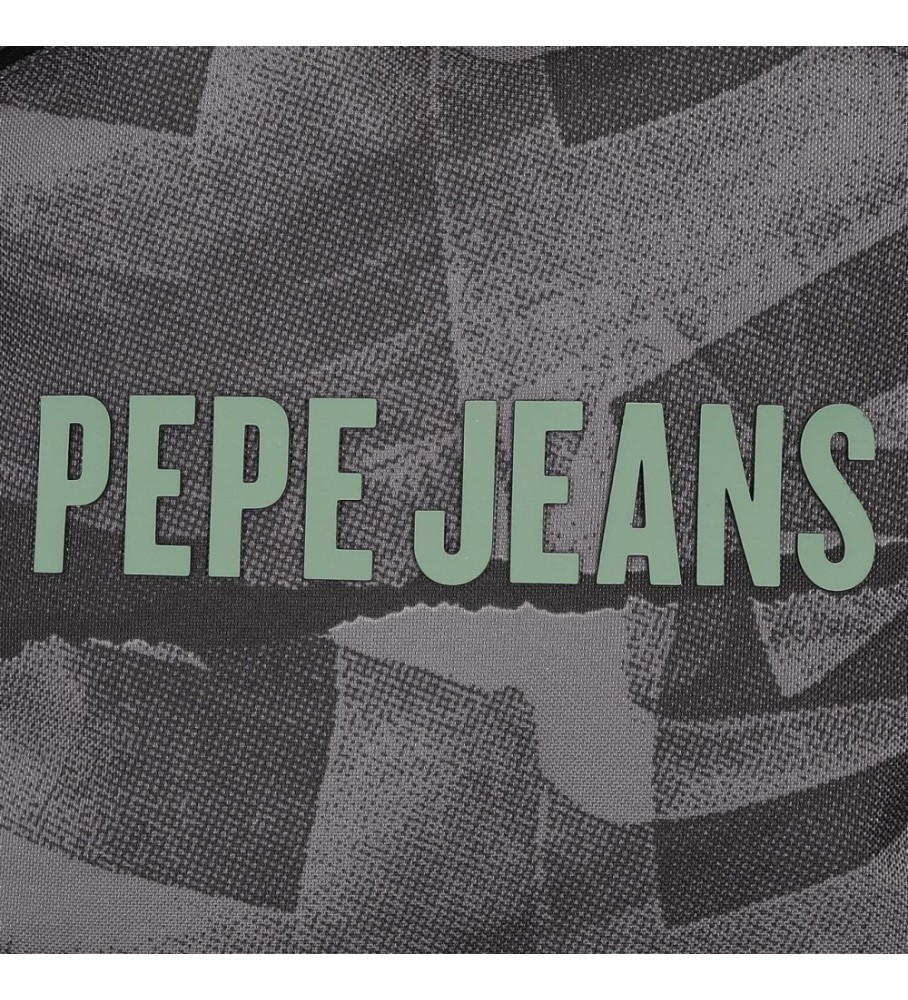 Mochila preta com cordão Pepe Jeans Davis