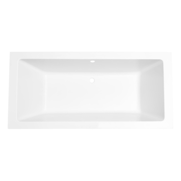 Marho Zephyra SQ inbouw duo ligbad glanzend wit 190 x 90 x 49 cm