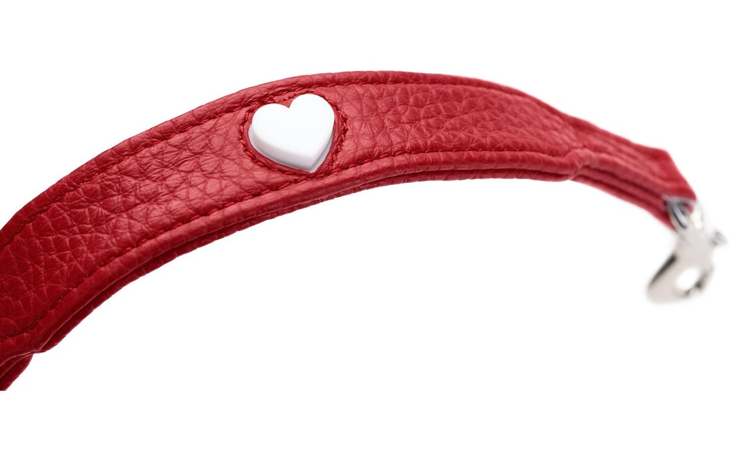 Verstellbare Führleine Round & Soft Love, 0.6/200, RotHundeleine