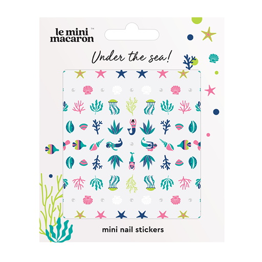 Le Mini Macaron Mini Nail Art Stickers, Under The Sea