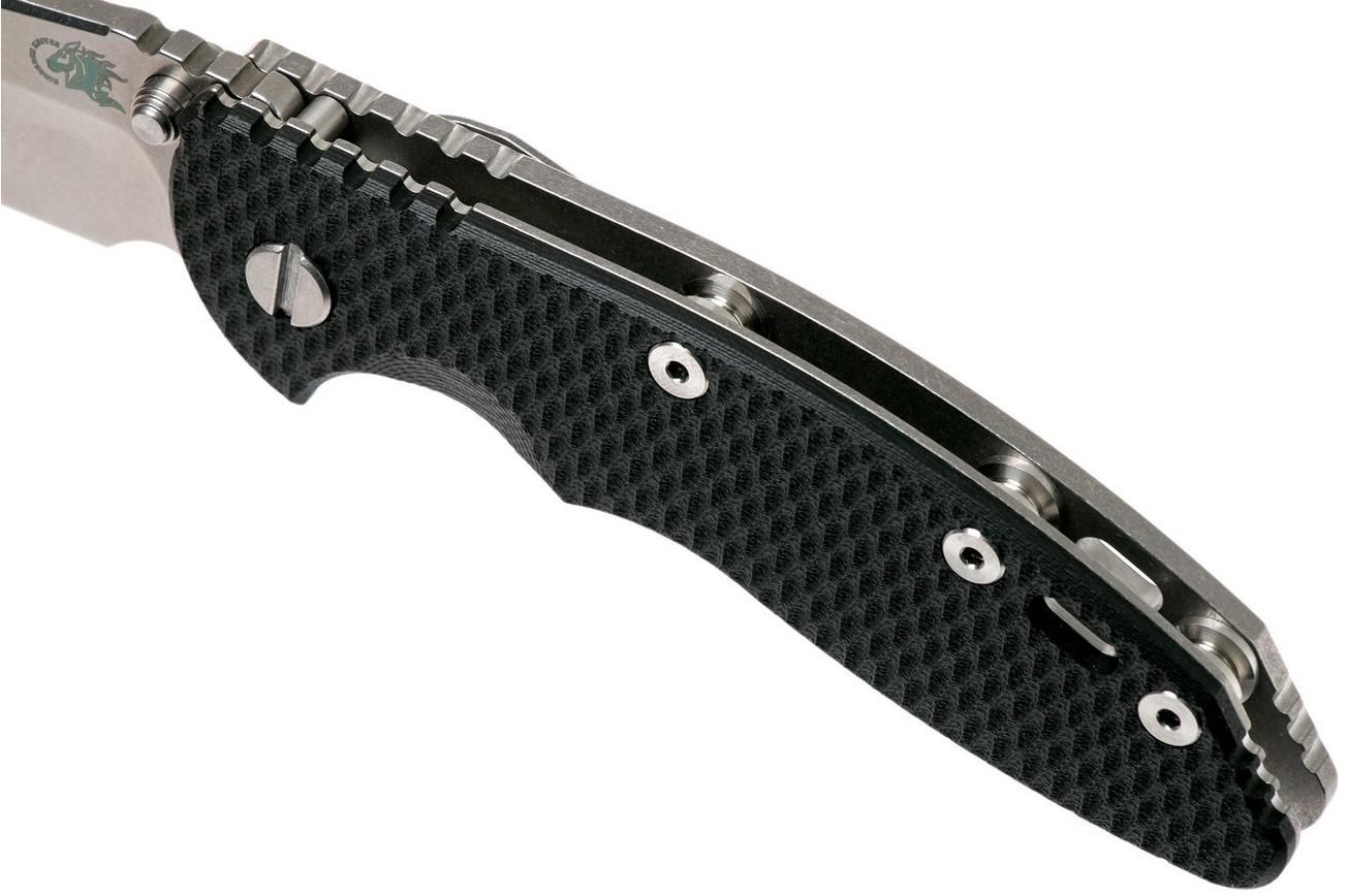 Rick Hinderer XM18 3,5” Non-Flipper Spearpoint, Black G10, 20CV, zakmes