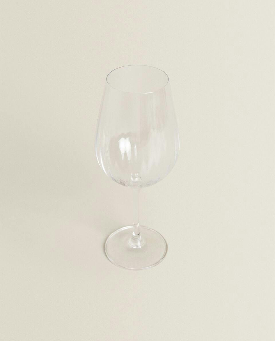 TAÇA DE VINHO DE CRISTAL ELEVADO