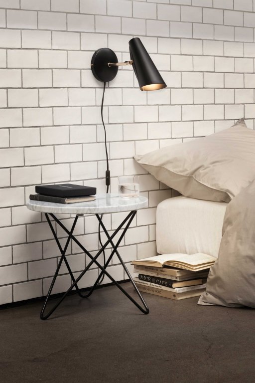 Northern Birdy Short wandlamp zwart