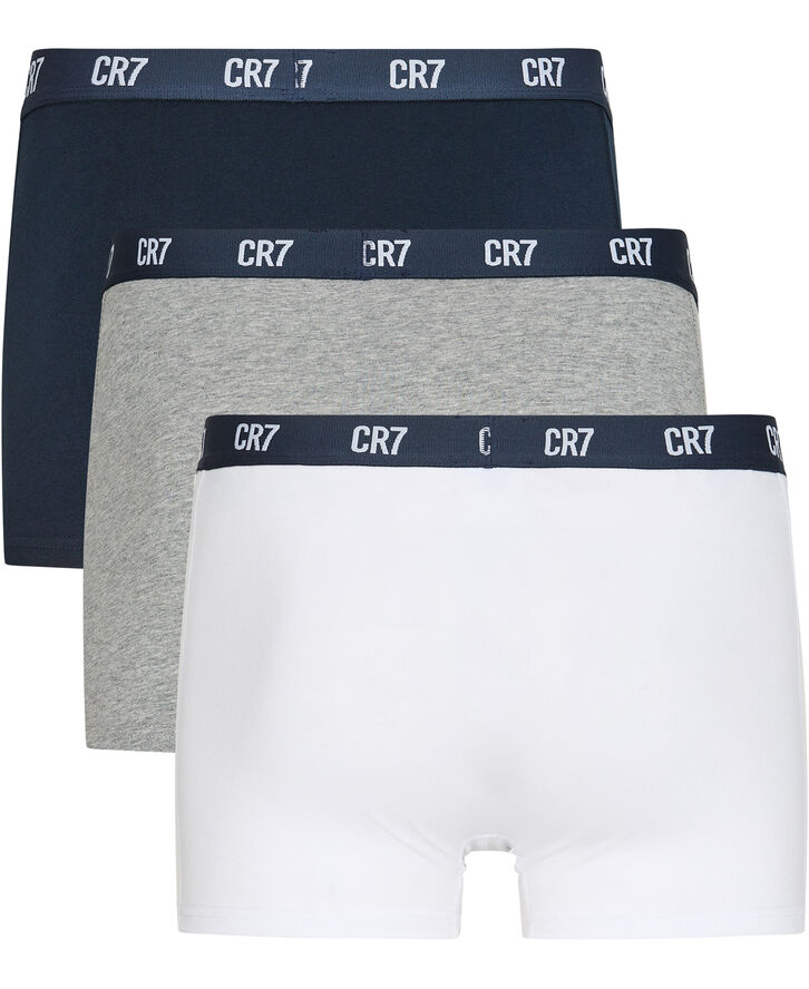 JBS CR7 Basic Trunk Organic 3-pack Grey m./wh
