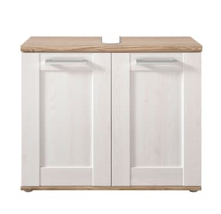 Waschbeckenunterschrank CASA 80 x 66 cm braun/ weiß