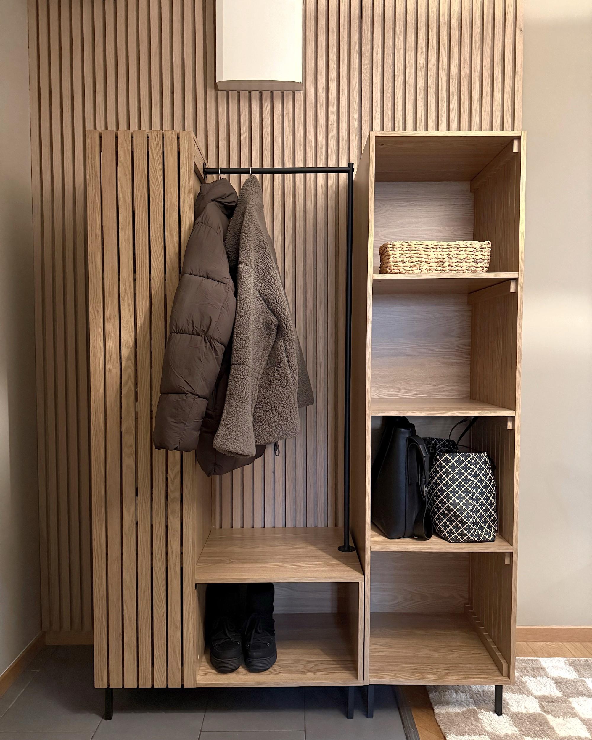 Open kast met 9 planken LEANDRO Lichtbruin