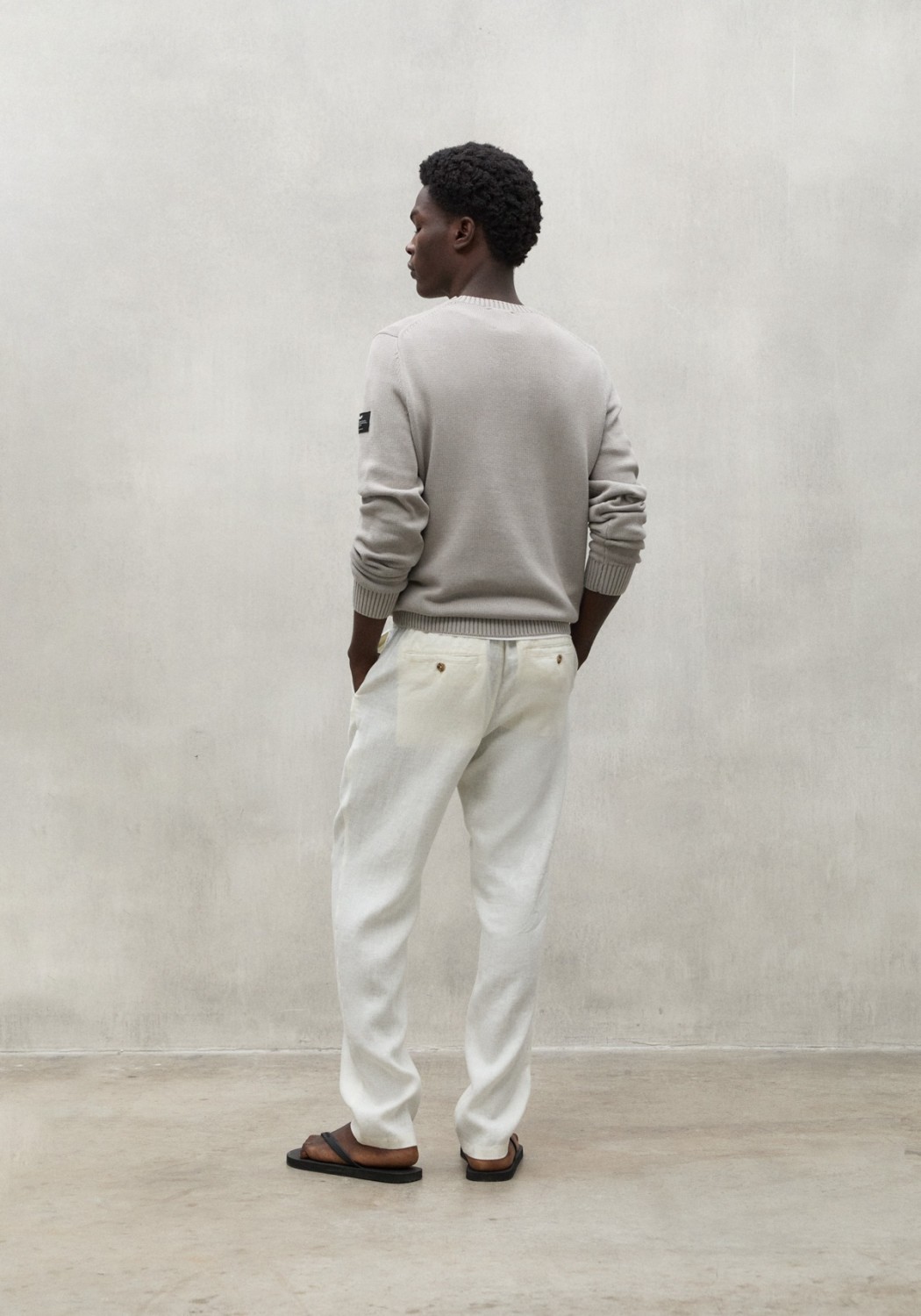Ecoalf Leinenhose Ethic Linen Pants Off White