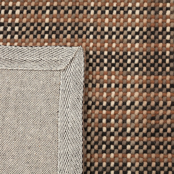 Wollen vloerkleed - Paigee Bruin/Beige | Speels