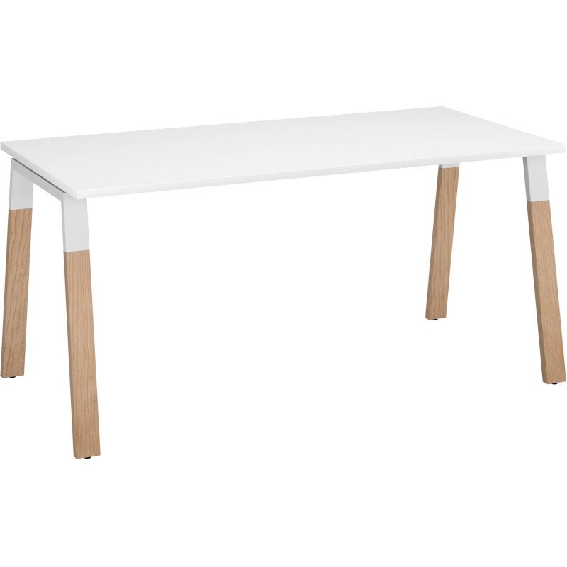 Bureau ECLA profondeur 80 cm  piètement métal et bois