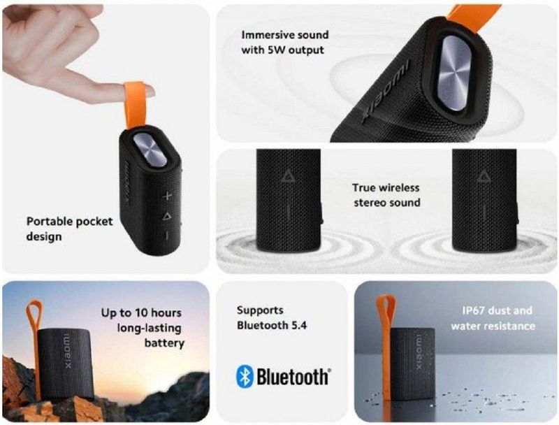 Xiaomi - Sound Pocket - Bluetooth Speaker - Zwart