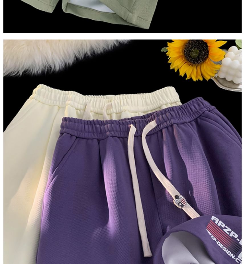 Bay Go Mall - Sweatshorts met trekkoord en letters