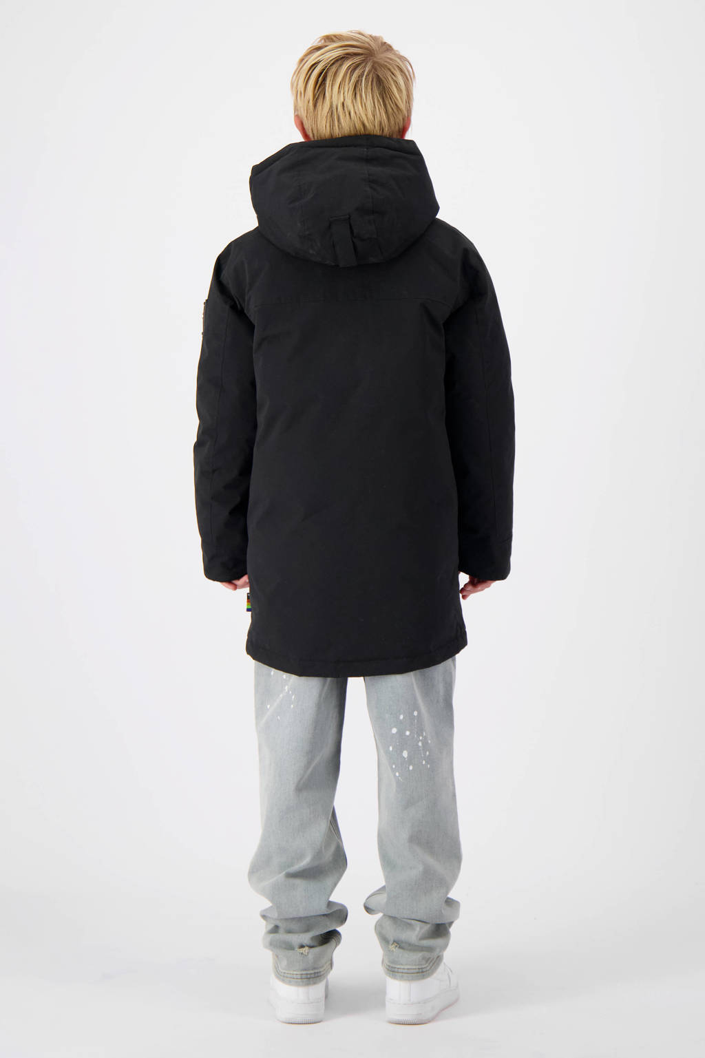 BLACK BANANAS winterjas JR. PARKA PLATE JACKET zwart