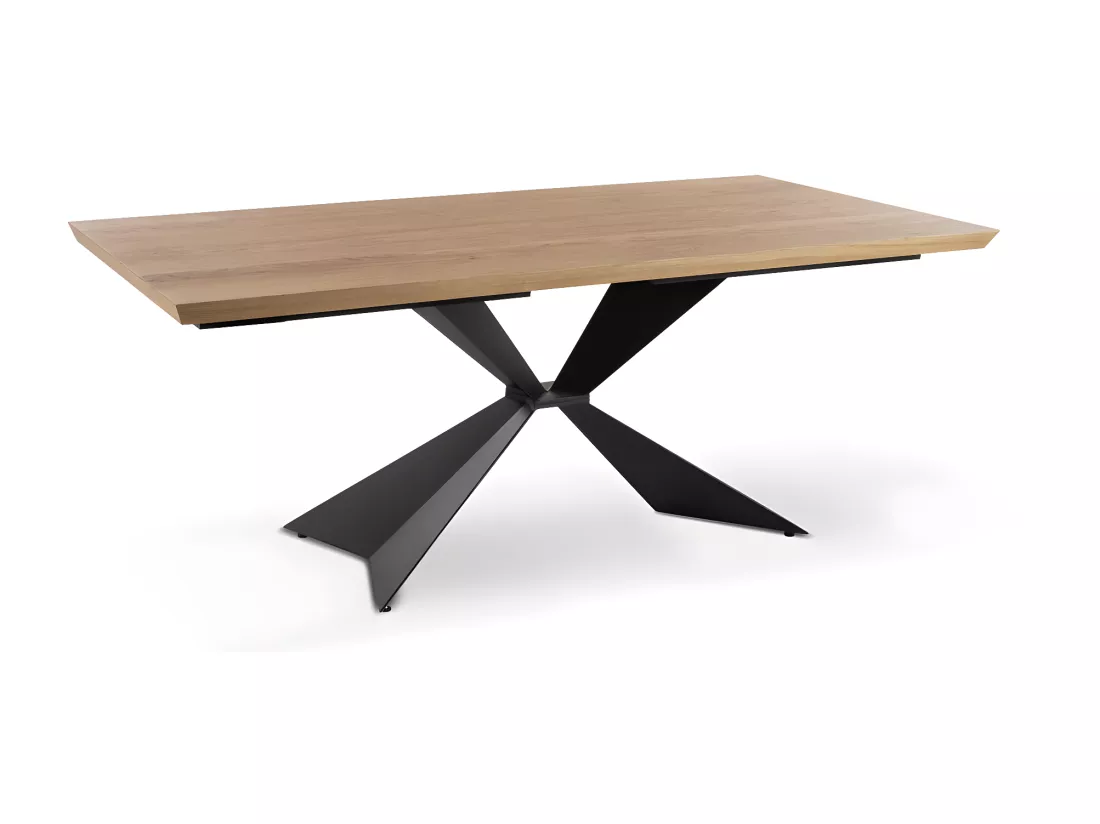 Stark Table extensible (160/240 x 90 cm) en placage noir