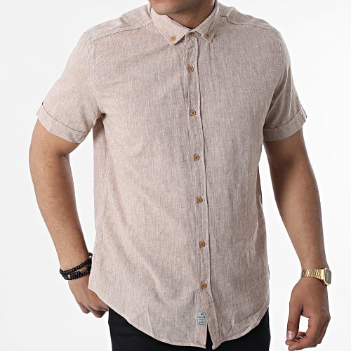 Chemise A Manches Courtes JMC-853 Beige Chiné