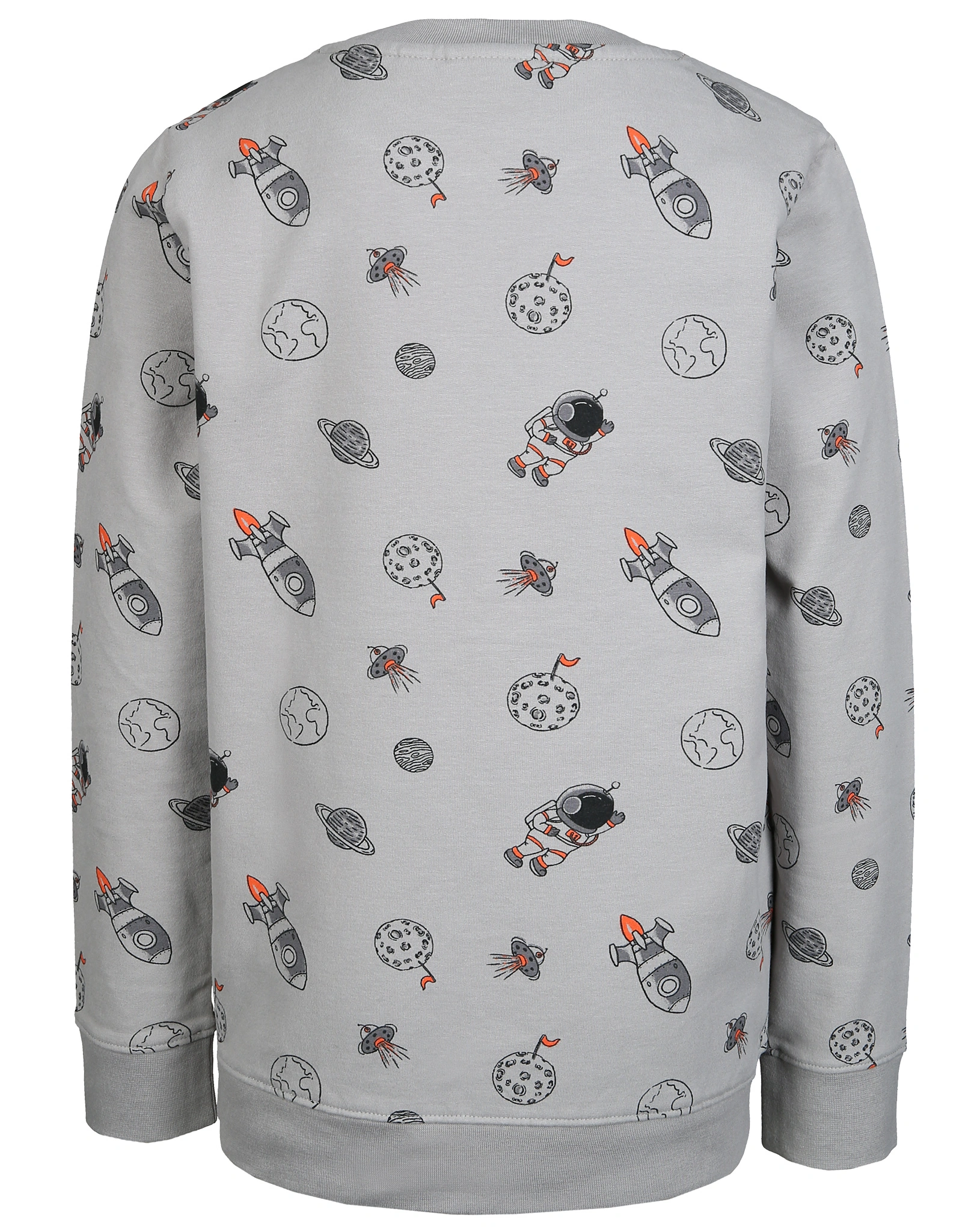 Sweatshirt WELTALL gemustert in grau