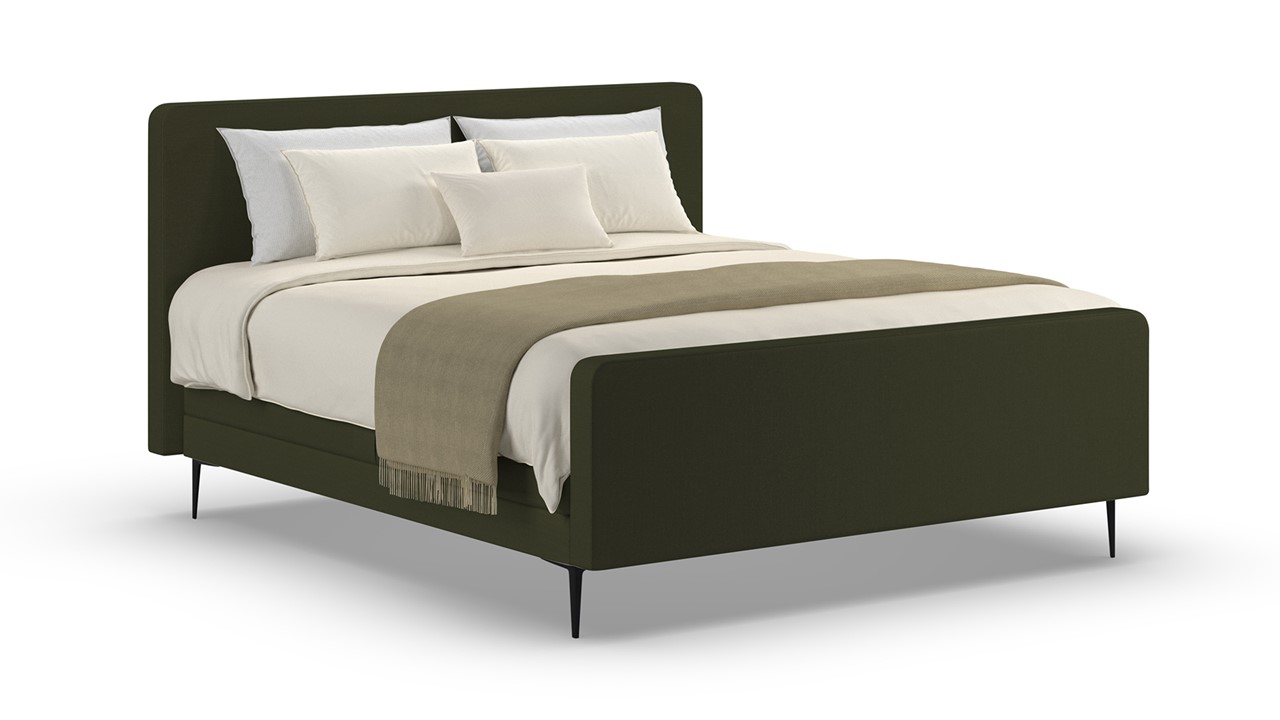 Elektrische boxspring Glade - Soft suede forest