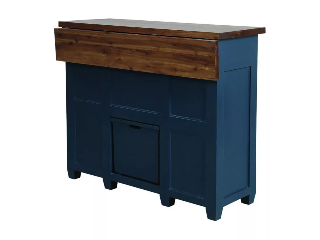 Comptoir Bar Bois Bleu - Brocante Interior's