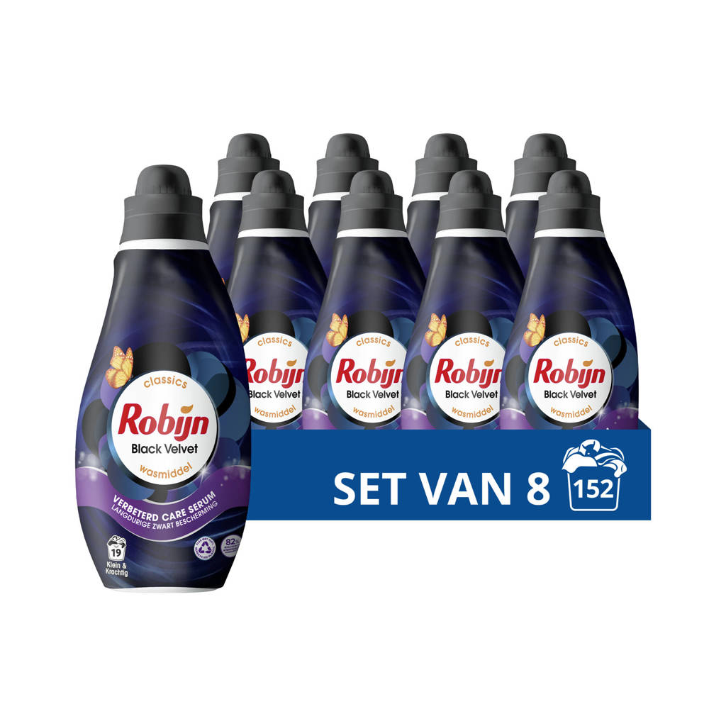 vloeibaar wasmiddel Black Velvet - 8 x 19 wasbeurten - 152 wasbeurten