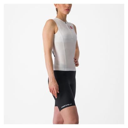 Maillot Sans Manches Triathlon Femme Castelli Free Tri 2 Blanc
