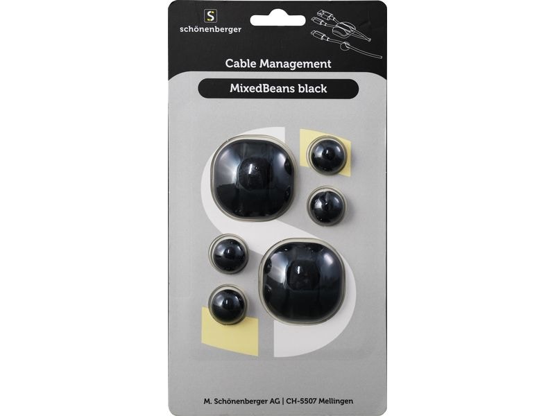 Schönenberger Kabelhalterungen 2 x Ø 35 mm, 4 x Ø 15 mm, Sc Kabelmanagement-Sortiment für ein aufgeräumtes und effizientes Umfeld