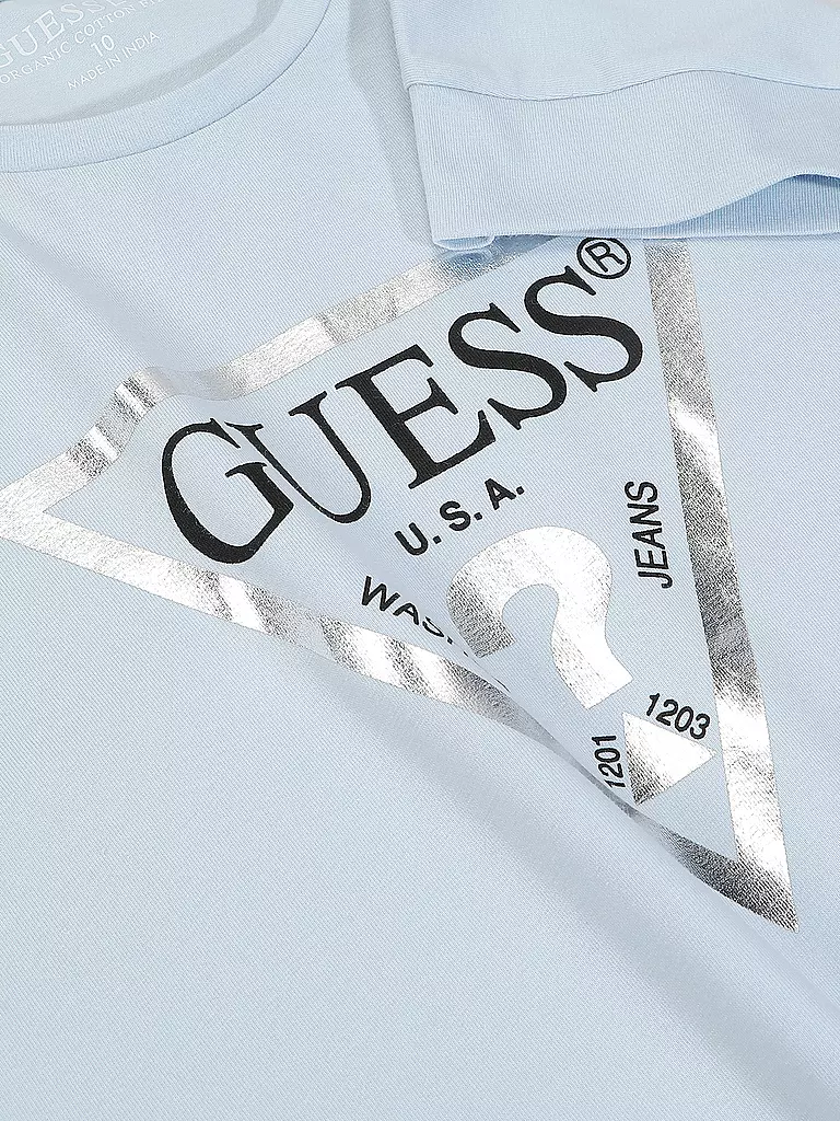 GUESS Mädchen T-Shirt hellblau