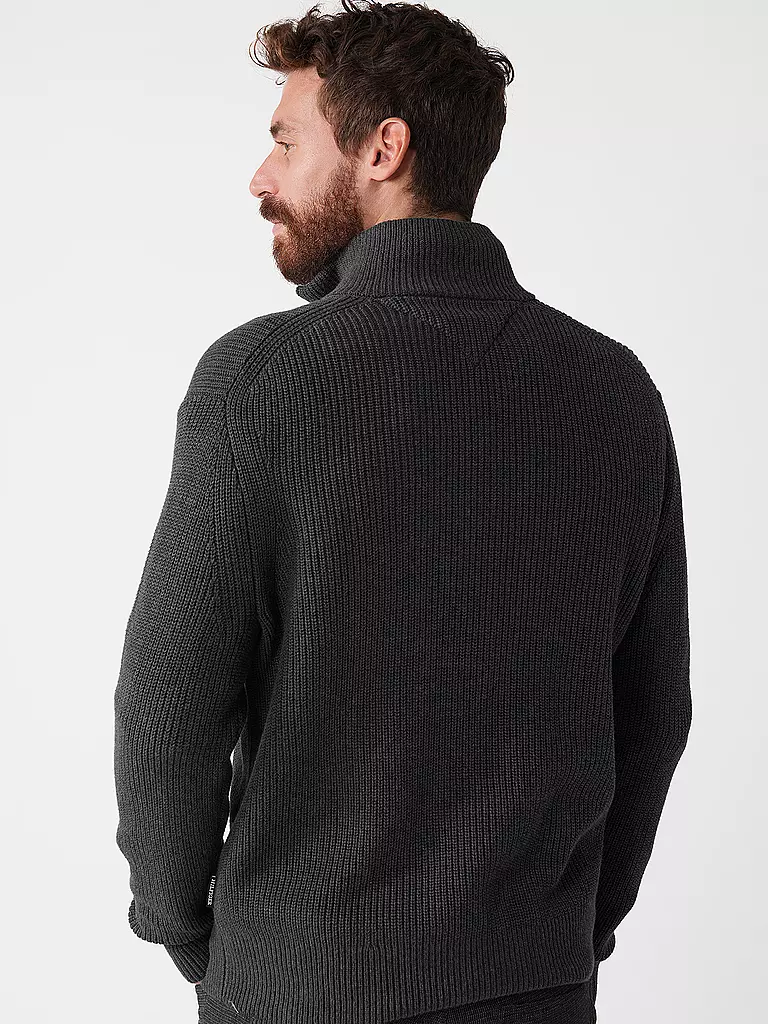 TOMMY HILFIGER Strickjacke grau