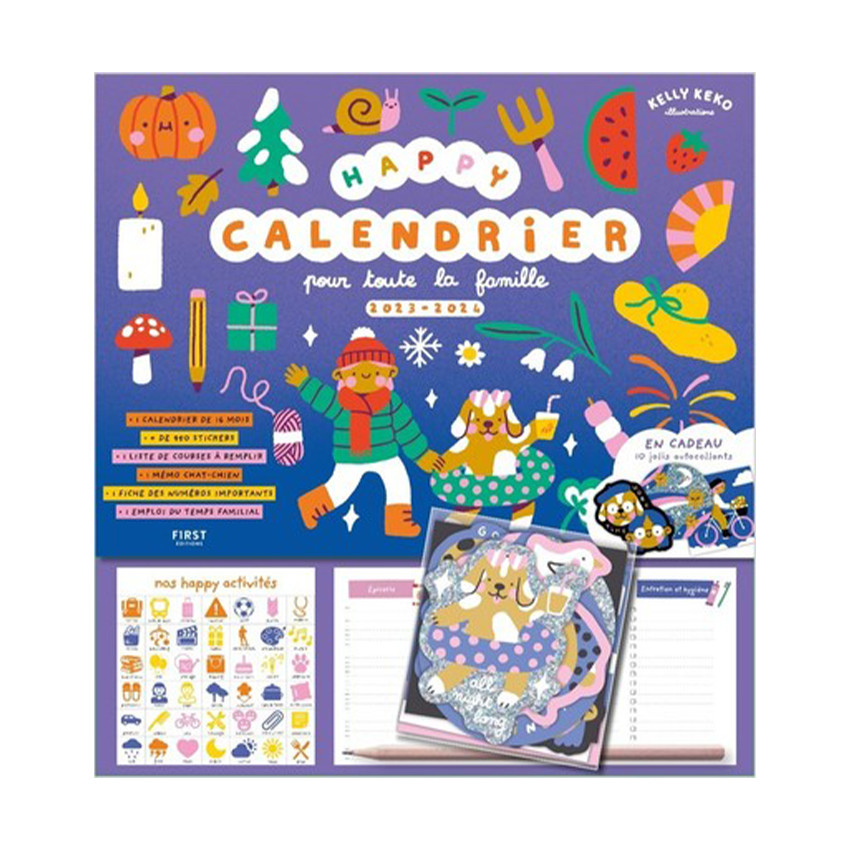 Happy calendrier pour toute la famille 2023-2024