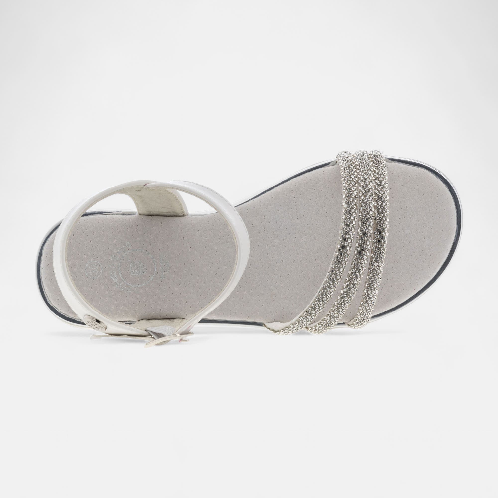 Nu-pieds Fille argent