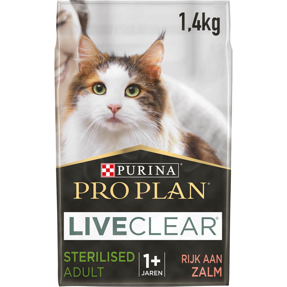 Pro Plan LiveClear Sterilised Adult - Kattenvoer - 1.4 Kilogram - zalm