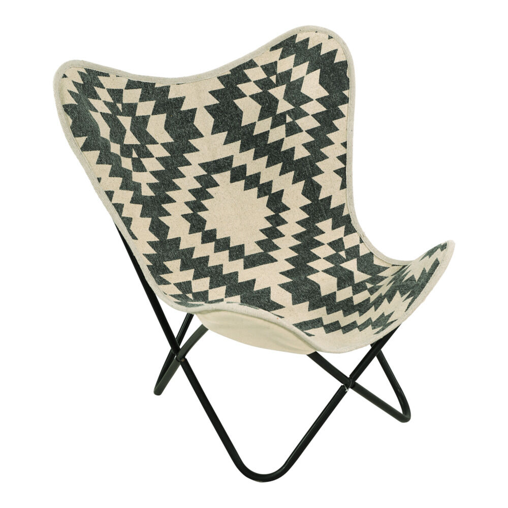 Lesli Living Brent  - Relaxstoel - Zwart - 1x75x75 cm