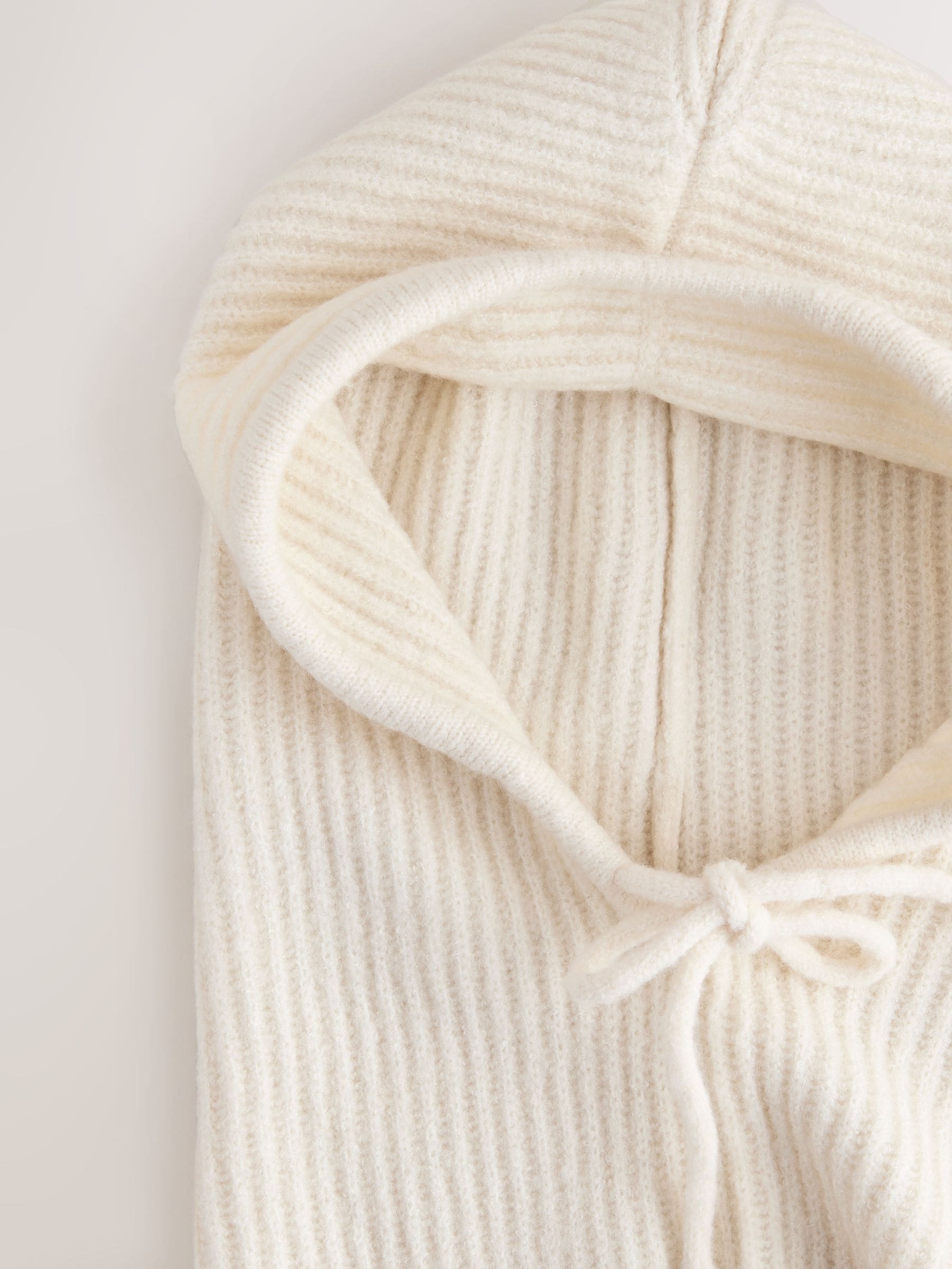 Crème - Ribbed Bonnet Hat