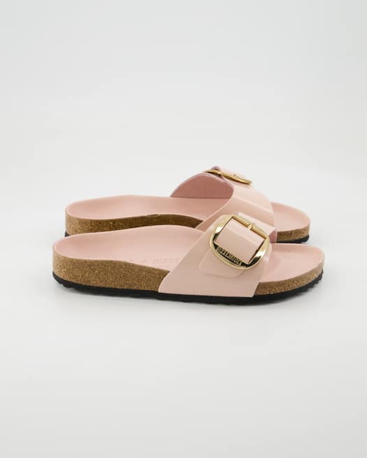 Birkenstock Madrid Big Buckle Pantoletten in Rosa