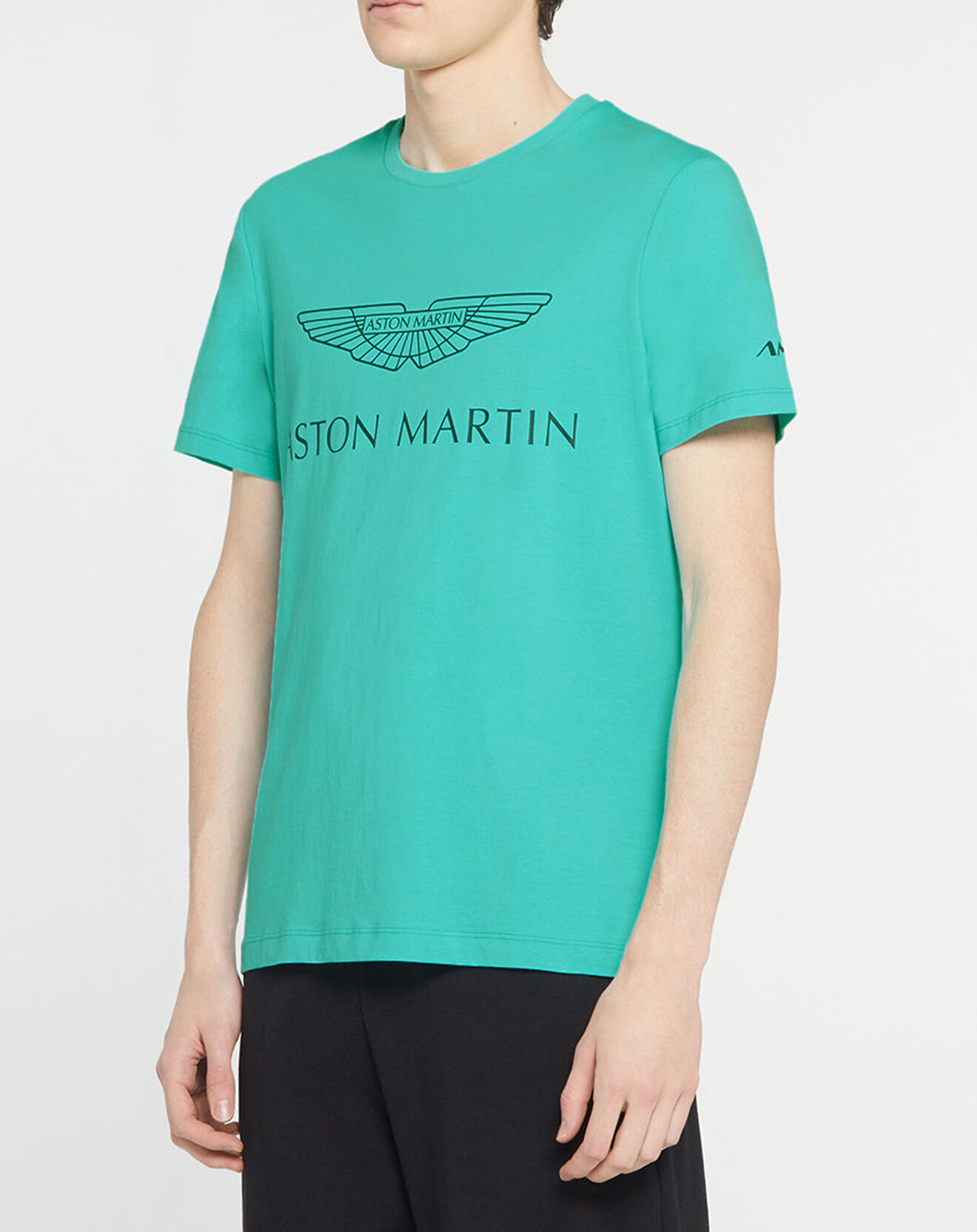 Hackett London T-Shirt Logo Aston Martin Racing turquoise