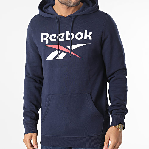 Sweat Capuche Big Logo H54803 Bleu Marine