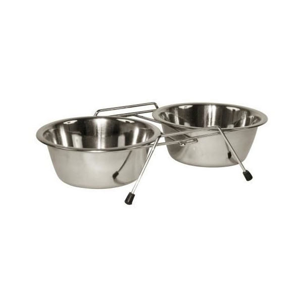Kerbl support double écuelles 2x900ml - pour chien
