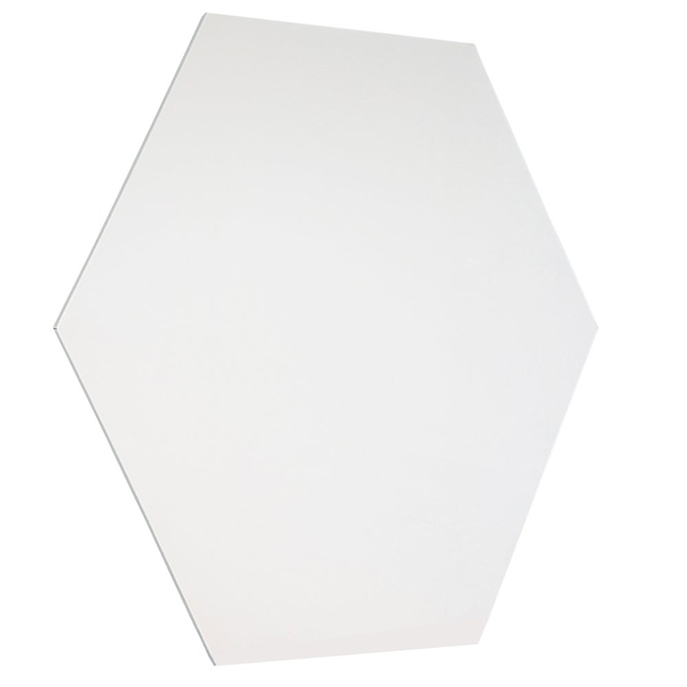 Randloos whiteboard - Hexagon - 100 cm - Magneetbord