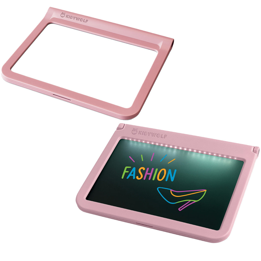 kidywolf kidydraw pro tweezijdig tekenbord - roze